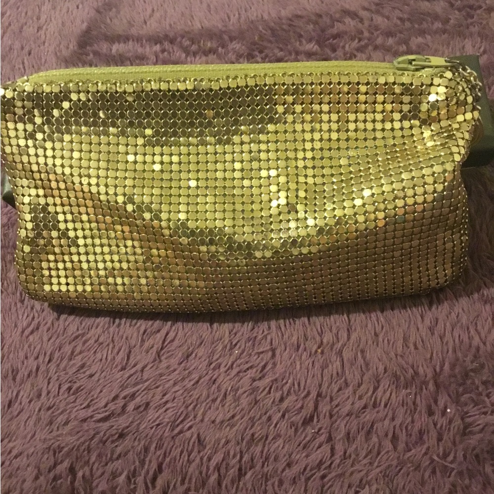 Whiting & Davis Gold Sequin Medium Size Bag